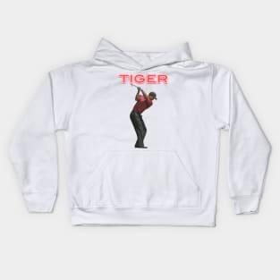 Tiger Woods Swinging Kids Hoodie